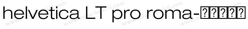 helvetica LT pro roma字体转换